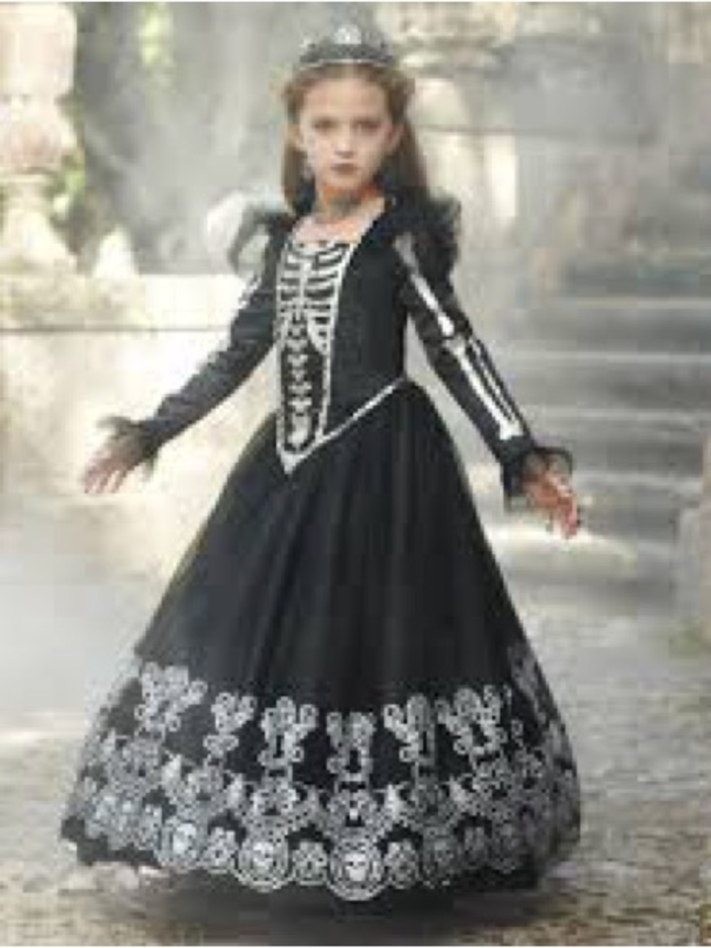 Chasing Fireflies Wishcraft Skeleton Princess Costume Dress EUC